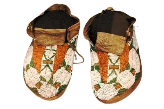Native American Beaded Moccasins for Powwow