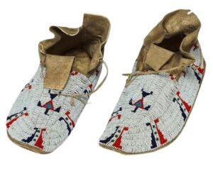 Native American Beaded Moccasins for Powwow