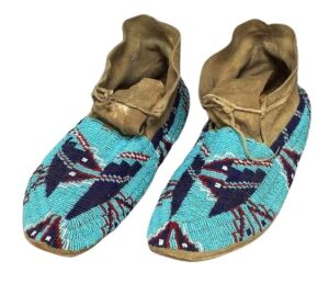 Native American Beaded Moccasins for Powwow