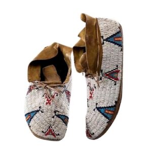 Native American Beaded Moccasins for Powwow