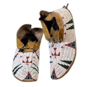 Beaded moccasin MOC 740 Native American Beaded Moccasins for Powwow