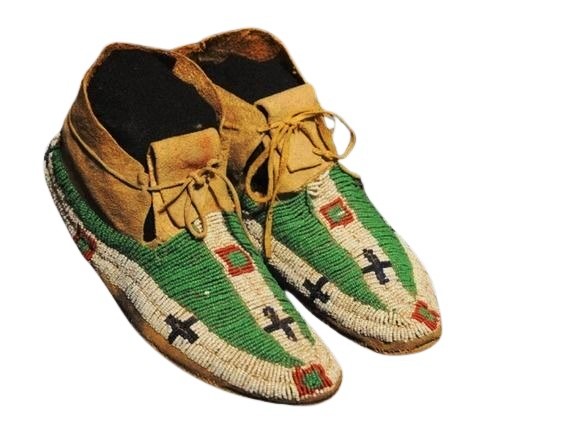 Native American Beaded Moccasins for Powwow