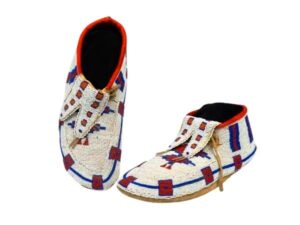 Native American Beaded Moccasins for Powwow