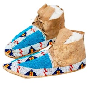 Native American Beaded Moccasins for Powwow