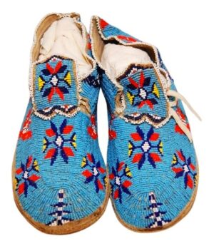 Beaded moccasin MOC 762 Native American Beaded Moccasins for Powwow