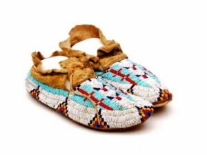 Beaded moccasin MOC 763 Native American Beaded Moccasins for Powwow