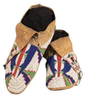 Beaded moccasin MOC 769 Native American Beaded Moccasins for Powwow