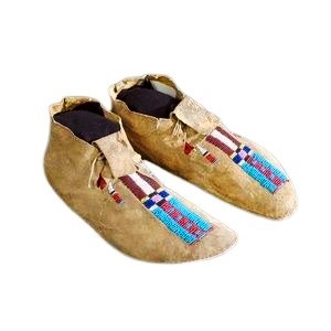Native American Beaded Moccasins for Powwow