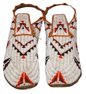 Beaded moccasin MOC 790 Native American Beaded Moccasins for Powwow