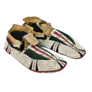 Native American Beaded Moccasins for Powwow