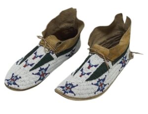 Native American Beaded Moccasins for Powwow