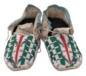 Native American Beaded Moccasins for Powwow