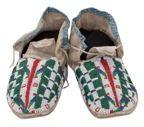 Native American Beaded Moccasins for Powwow