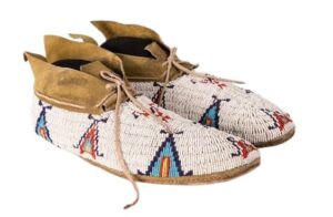 Native American Beaded Moccasins for Powwow