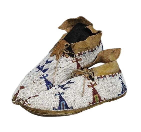 Native American Beaded Moccasins for Powwow