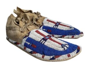 Native American Beaded Moccasins for Powwow