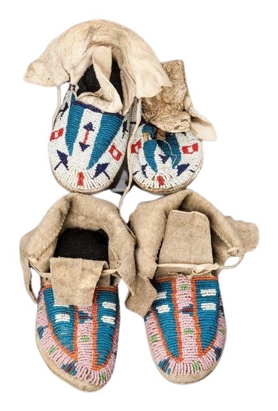 Native American Beaded Moccasins for Powwow