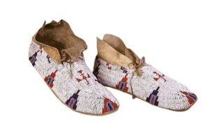 Native American Beaded Moccasins for Powwow