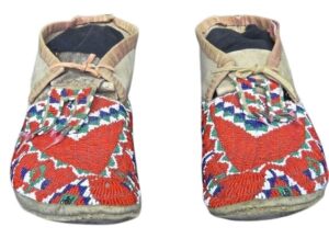 Native American Beaded Moccasins for Powwow