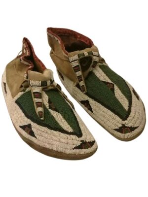 Native American Beaded Moccasins for Powwow