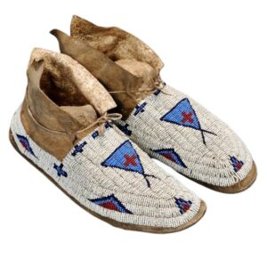 Native American Beaded Moccasins for Powwow