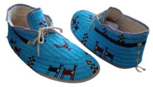 Native American Beaded Moccasins for Powwow