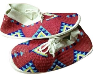 Native American Beaded Moccasins for Powwow