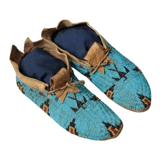 Native American Beaded Moccasins for Powwow