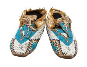 Native American Beaded Moccasins for Powwow