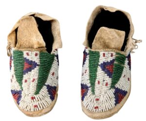 Native American Beaded Moccasins for Powwow