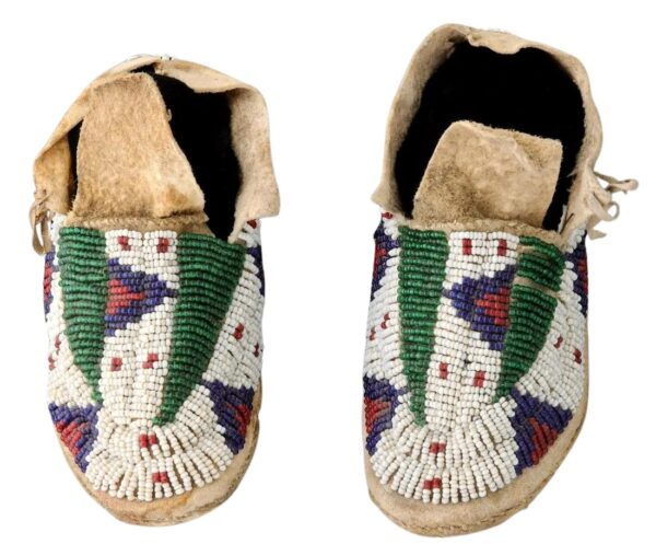 Native American Beaded Moccasins for Powwow
