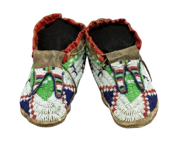 Native American Beaded Moccasins for Powwow