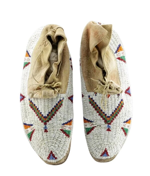 Native American Beaded Moccasins for Powwow