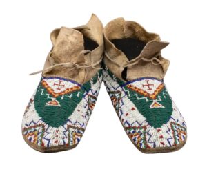 Native American Beaded Moccasins for Powwow
