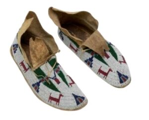 Native American Beaded Moccasins for Powwow